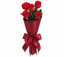 Букет 5 Красных роз Эдлесс Лав в Трудобеликовский