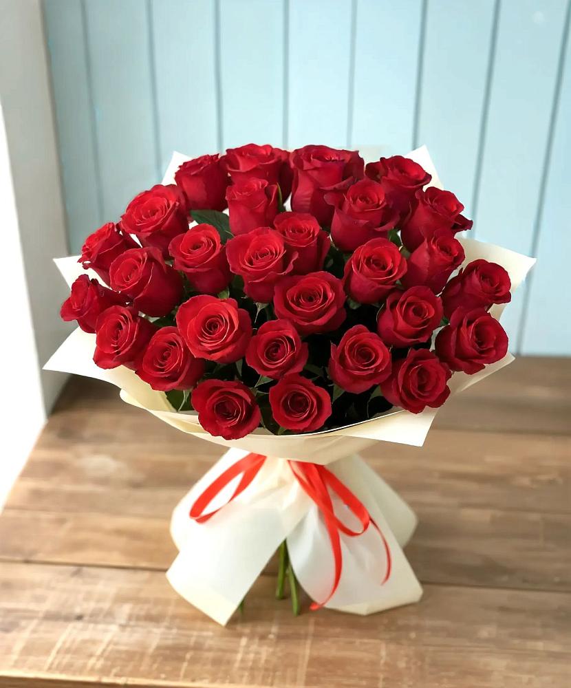 Букет 29 Красных роз в Трудобеликовский