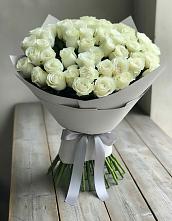 Букет 35 Белых роз в Трудобеликовский