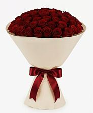 Букет 101 Бордовая роза Блэк Бакарра в Трудобеликовский
