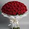 Букет 101 Красная роза Блэк Мэджик в Трудобеликовский