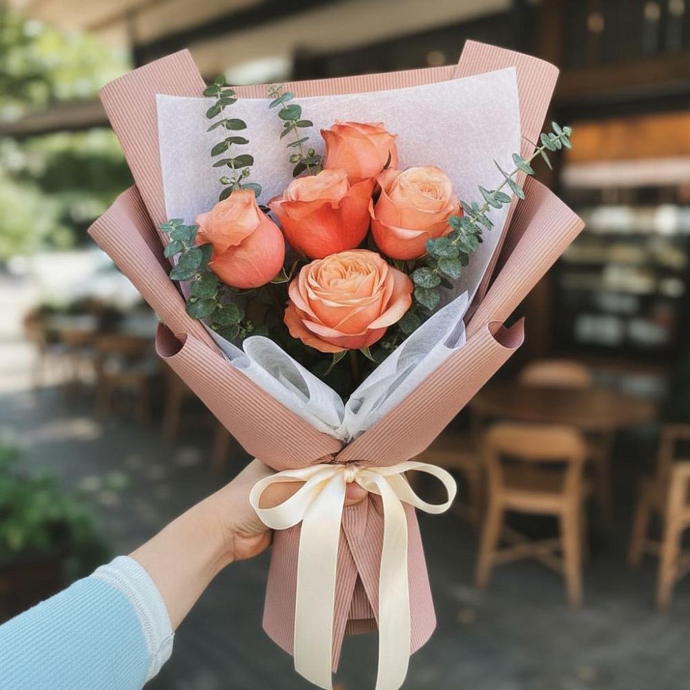 Букет цветов из: Розы в Трудобеликовский