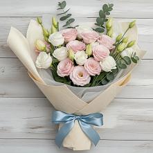 Букет цветов из:  Лизиантусы в Трудобеликовский