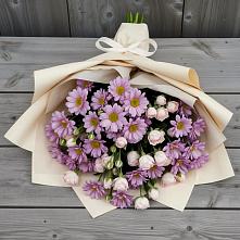 Букет цветов из:  Розы и Хризантемы в Трудобеликовский