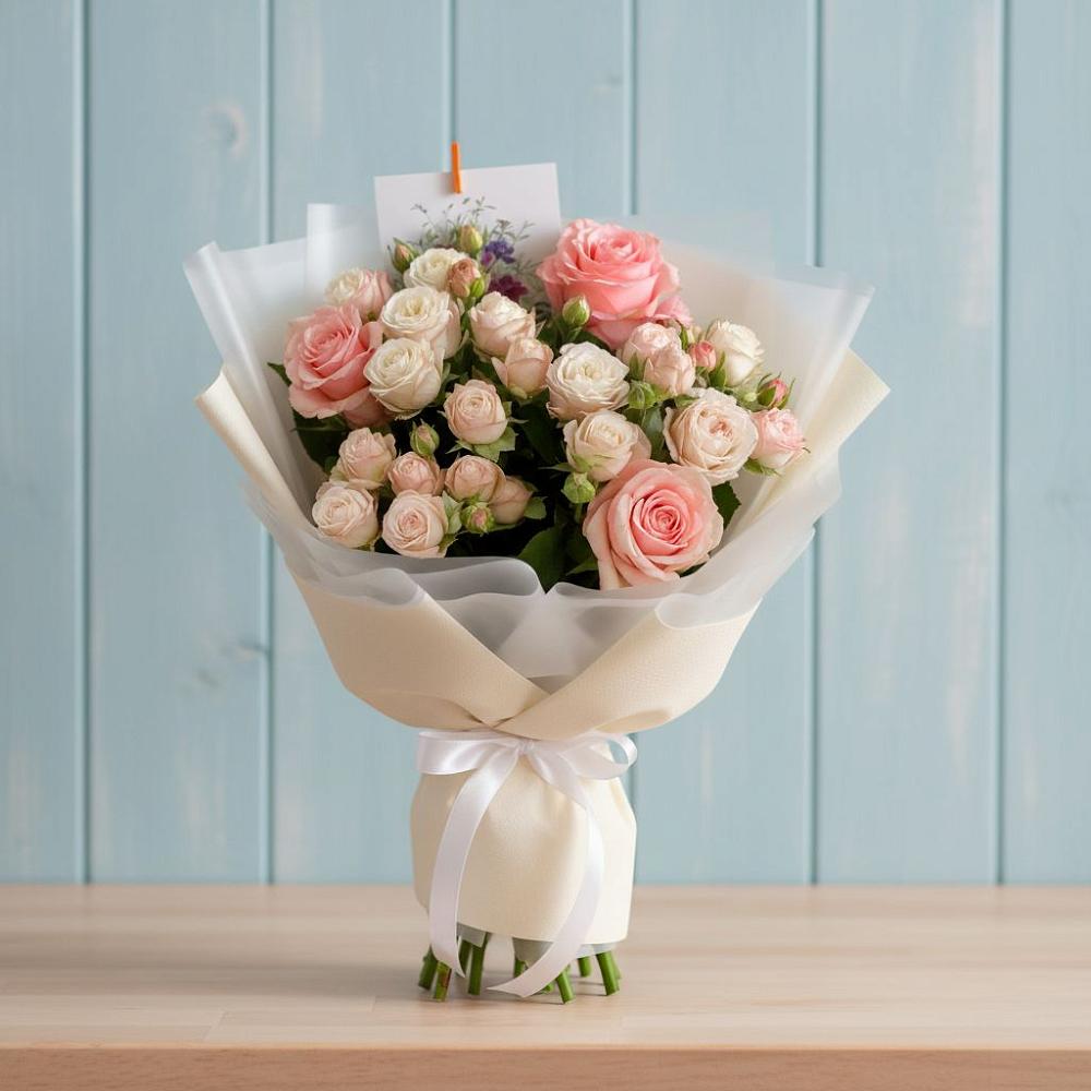 Букет цветов из: Розы в Трудобеликовский