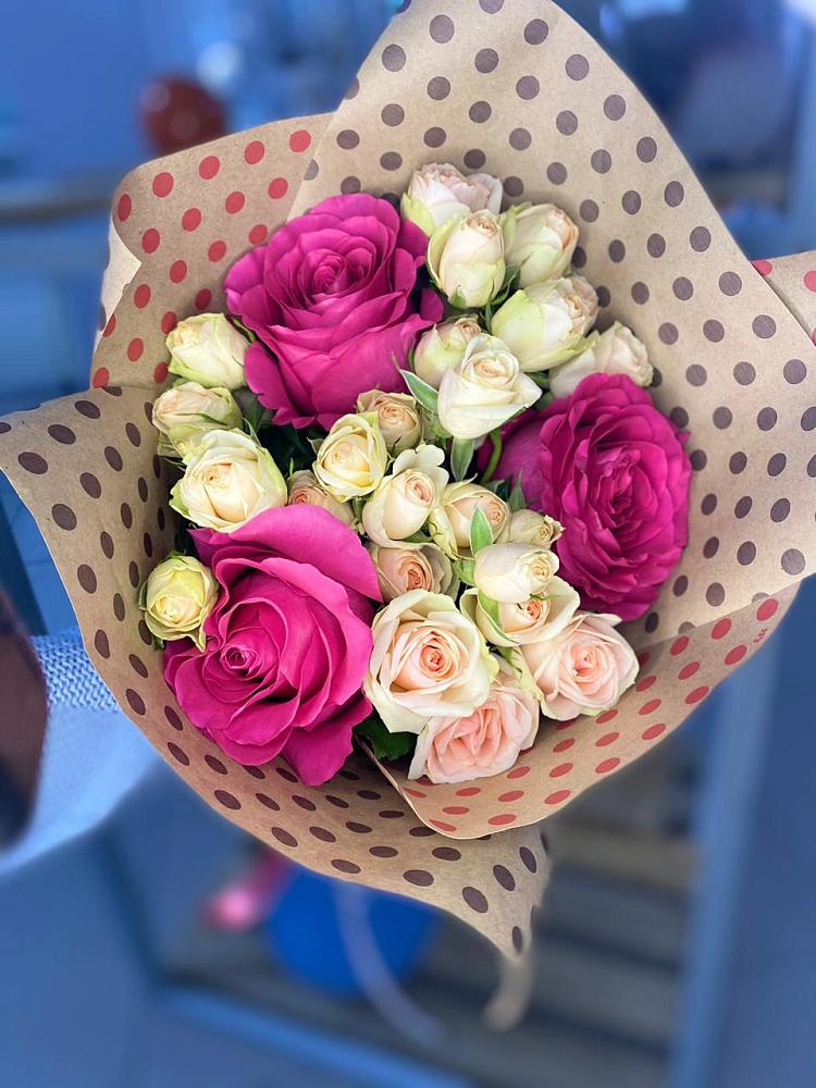 Букет цветов из: Розы в Трудобеликовский