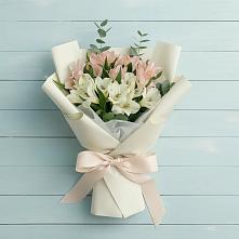 Букет цветов из:  Альстромерии в Трудобеликовский