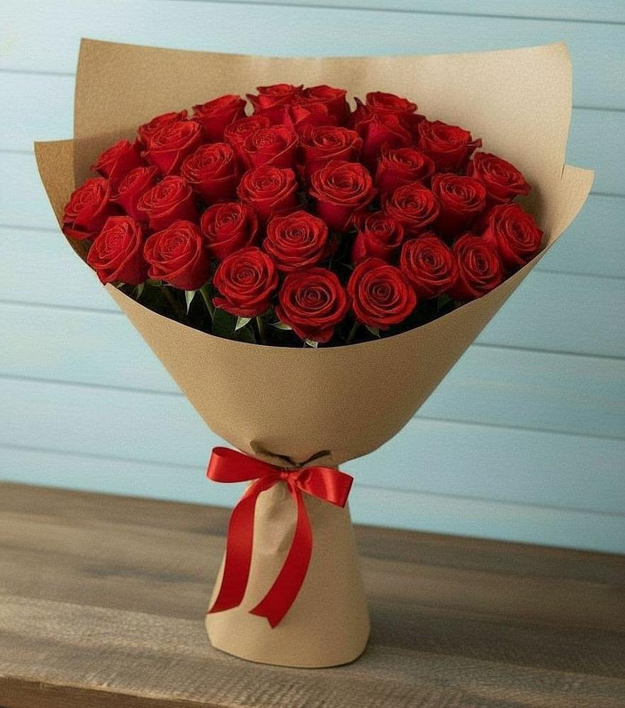 Букет Красные розы Милано в Трудобеликовский
