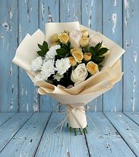 Букет цветов из:  Розы и Хризантемы #REPLACE_PRED# Трудобеликовский