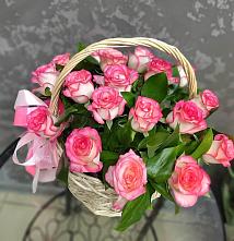 Цветочная композиция из Розы в корзине #REPLACE_PRED# Трудобеликовский