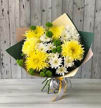 Букет цветов из:  Хризантемы #REPLACE_PRED# Трудобеликовский