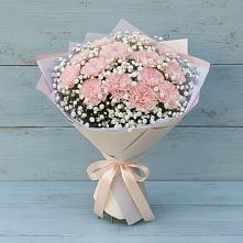 Букет цветов из:  Гвоздики в Трудобеликовский