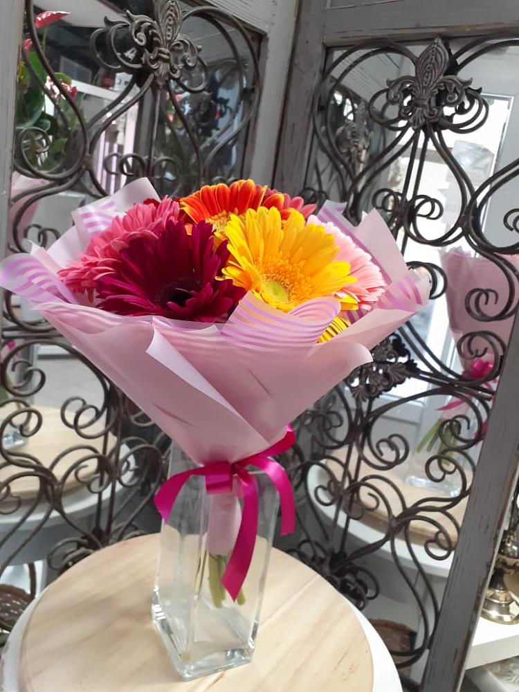 Букет цветов из: Герберы в Трудобеликовский