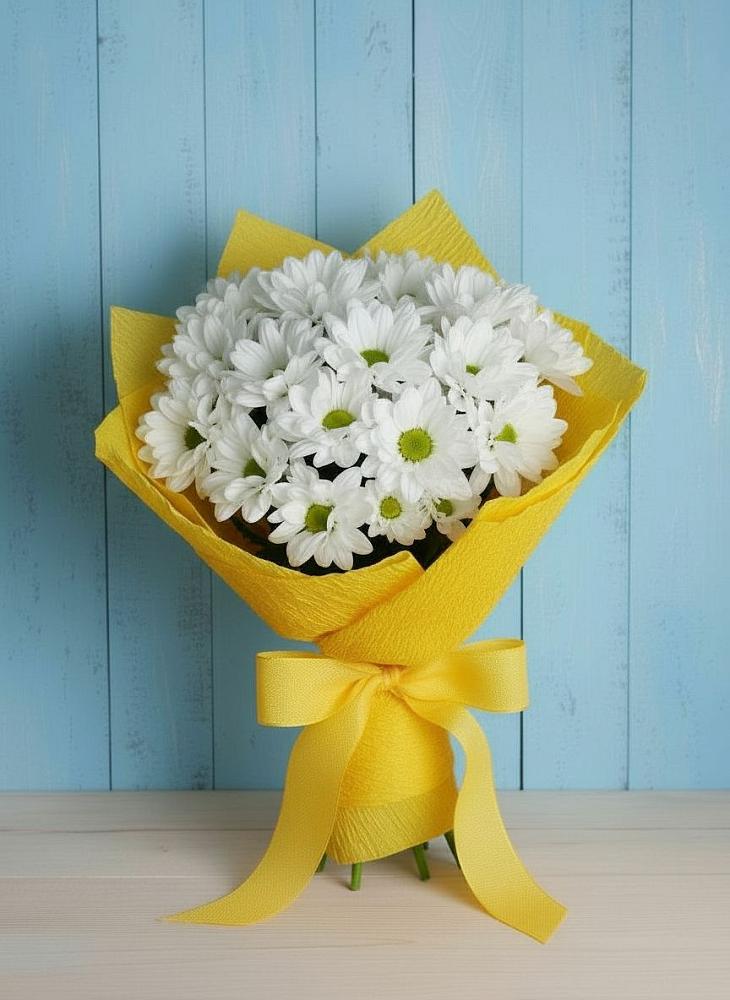 Букет цветов из: Хризантемы в Трудобеликовский