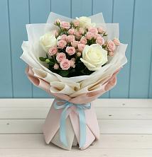 Букет цветов из:  Розы в Трудобеликовский