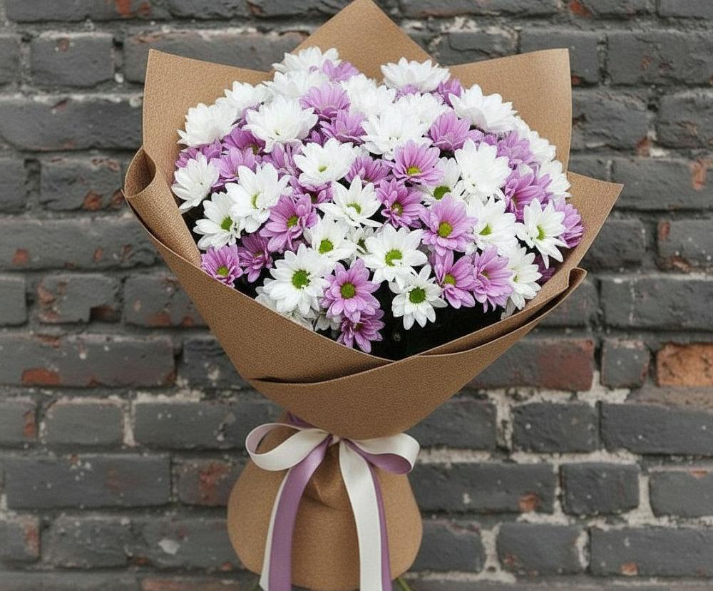 Букет цветов из: Хризантемы в Трудобеликовский