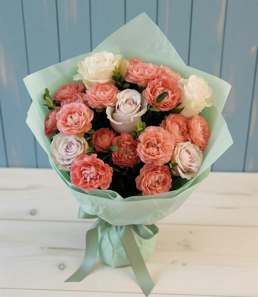 Букет цветов из: Розы в Трудобеликовский