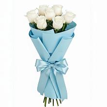 Букет 7 белых роз Проуд #REPLACE_PRED# Трудобеликовский