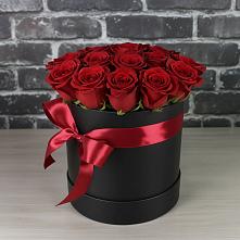 Цветочная композиция из Розы в шляпной коробке в Трудобеликовский