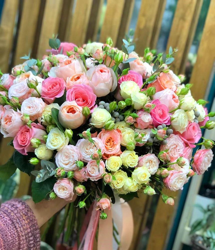 Букет цветов из: Розы в Трудобеликовский