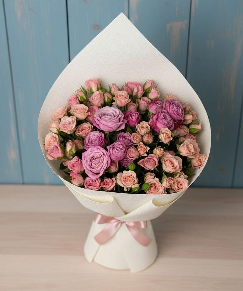 Букет цветов из: Розы в Трудобеликовский