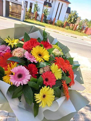 Букет цветов из: Герберы в Трудобеликовский