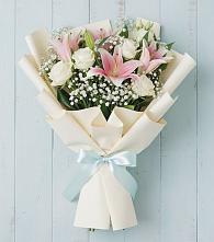 Букет цветов из:  Лилии в Трудобеликовский