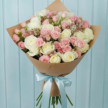 Букет цветов из:  Розы в Трудобеликовский