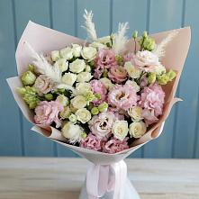 Букет цветов из:  Альстромерии и Розы в Трудобеликовский