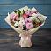 Букет цветов из: Хризантемы, Альстромерии и Розы в Трудобеликовский
